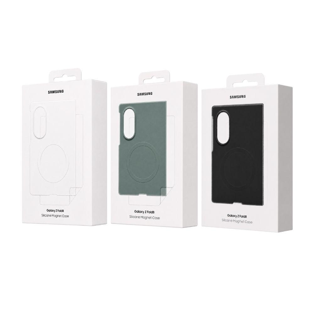 מארז סיליקון מגנטי מקורי Samsung Galaxy Z Fold8 מארז שקוף מגנטי Z Fold8 מארז שקוף Z Fold8 כיסוי טלפון Z Fold 8 תומך בטעינה אלחוטית