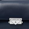 MICHAEL KORS Cece Silver Hardware Push Lock Fastening Polyurethane Crossbody Bag Small Women's Navy