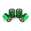 ATY1  Nissan Logo Car Wheel Tire Valve Caps Aluminum Dustproof Tyre Air Stem Covers For Nismo X-Trail Qashqai Teana Note Leaf Almera