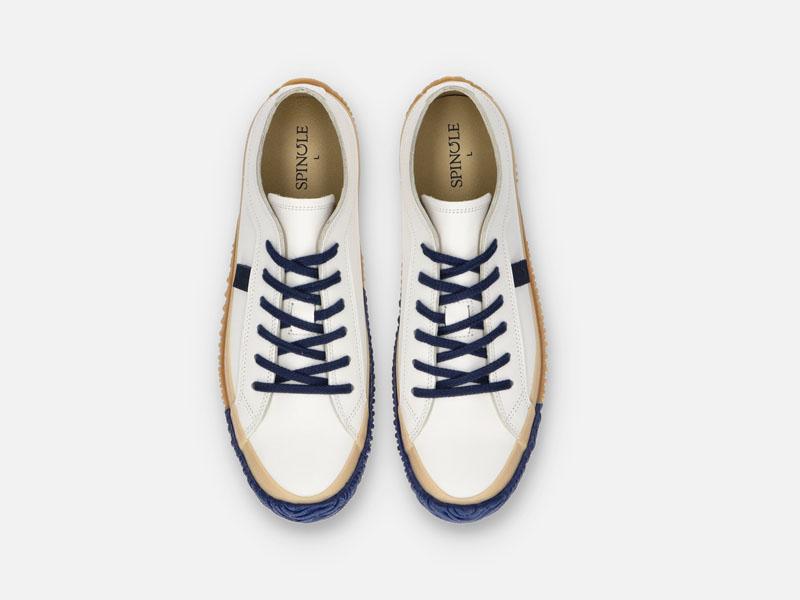 Spingle Handmade Sneakers Sp-187 Beige Navy