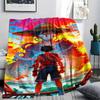 1pz Una Pezzo Monkey D Luffy Coperta in Flanella Fantasia Adatta a Tutte le Stagioni per Arredamento Casa Calore e Comfort Regali Regalo Festivo