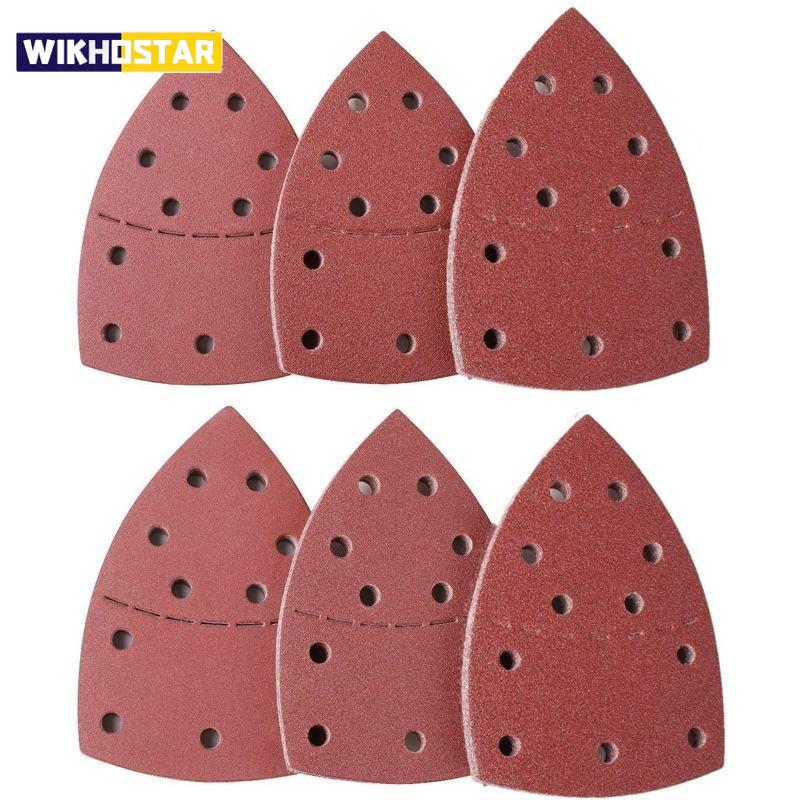 10/20/40 PCS 11Holes Mouse 40-2000 Grits Paper Detail Sanding Sander Sander PSM Triangular Sandpaper Detail Multi