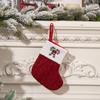 Christmas Socks Candy Boots With Small Bells Holiday Gift Bags Christmas Trees  Boots For Fireplace