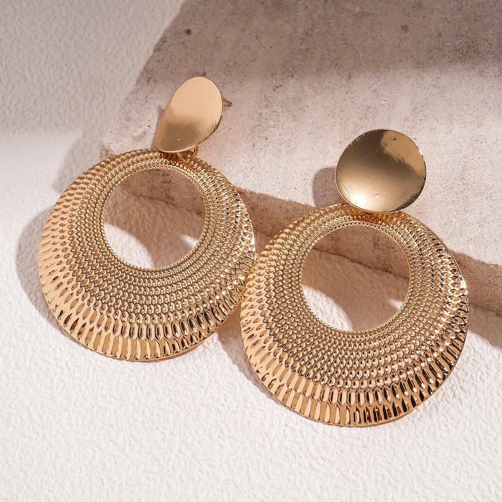 Personalisierte Hohlkreis-Metallohrringe, Modische und Hochwertige Damenschmuck-Accessoires, Trendige Party-Hängeohrringe