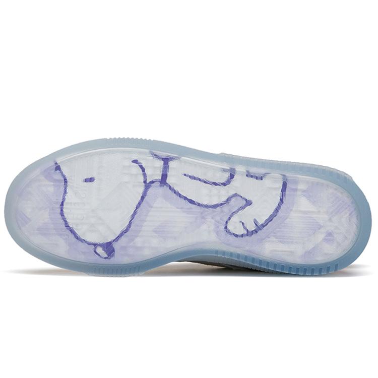 New SNOOPY x Anta Slip Resistant Abrasion Resistant Low top Skateboard Shoes Women's Ecru 922148030-2