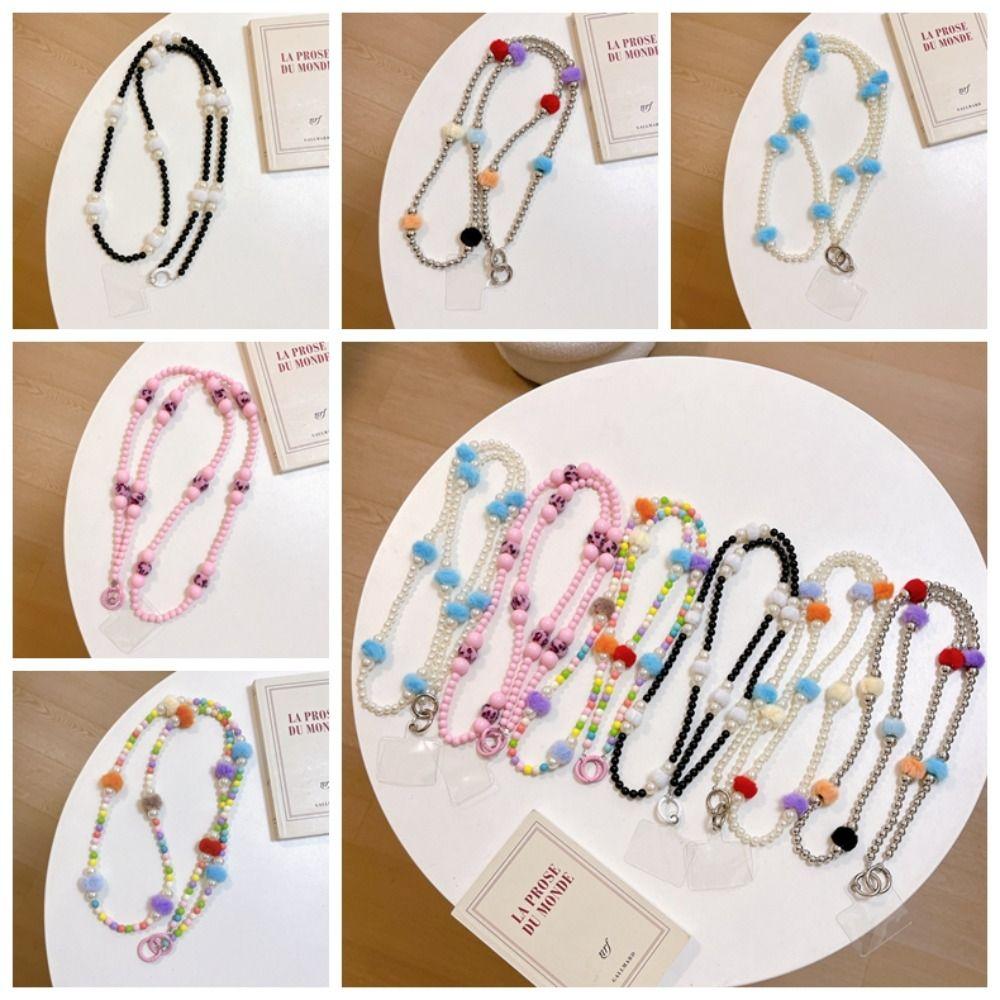 Bag Chain Crossbody Phone Strap Hairy Balls Phone Neck Straps Mobile Phone Lanyard Lanyard Patch