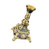 Zinc Alloy Taper Holders Elegant European Styles Metal Candlestick Stand Suitable For Family Gatherings