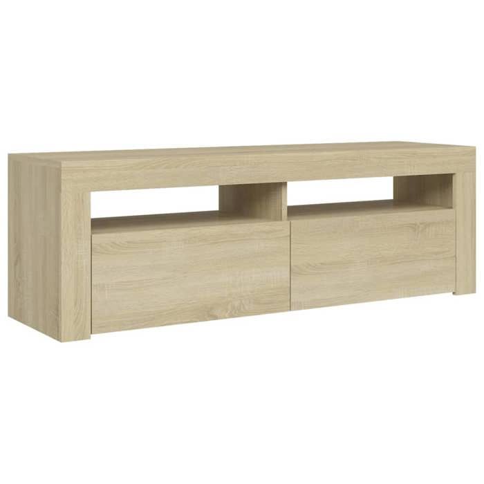 VidaXL Meuble TV avec Lumières LED, Armoire de Télévision, Meuble Télé de Salon, Armoire Basse Salle de Séjour Intérieur, 804313