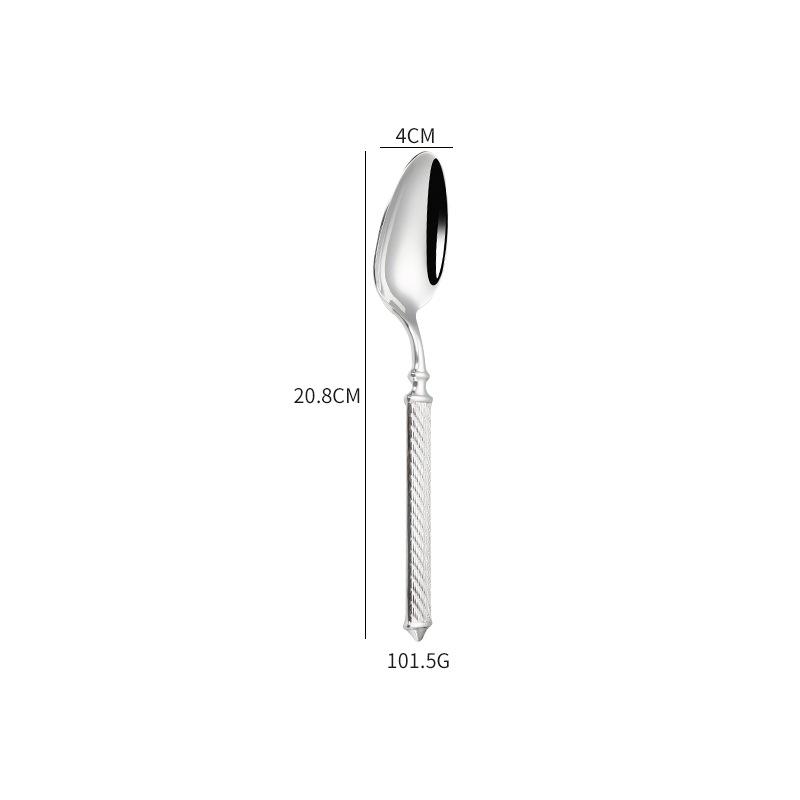High Value 304 Stainless Steel Cutlery Set Hemp Rope Hotel Tablware Wedding Gift Luxury Knifves Forks Spoons Dinner Items