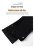 Women's High Waist Slimming Micro Flare Pants, Petite Split Cropped Style for Spring & Autumn - 2026