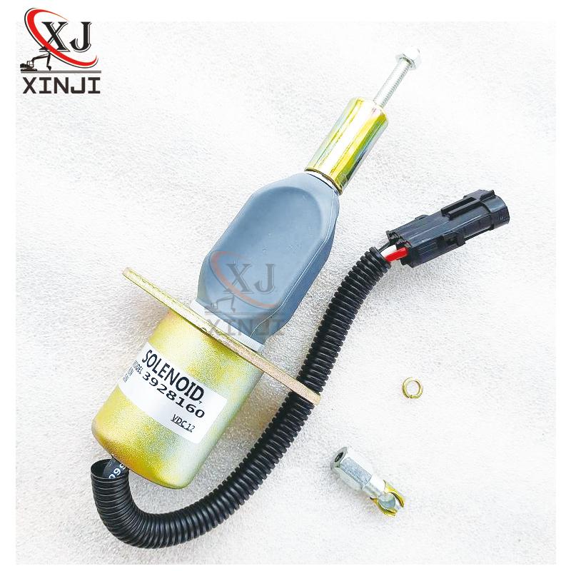 Elettrovalvola di arresto 24V 12V 3928161 Elettrovalvola elettronica per motore diesel per ricambi Cummins Elettrovalvola di interruzione