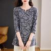 Large Size Long Sleeve Women's High-end Small Shirt Design Mid-length Fashionable Top for Women