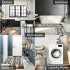 Colorful Laundry Cartoon Printed Rug Non Slip For Kitchen Hallway Living Room Entryway Sink Home Decor Floor Mat Anti-fatigue