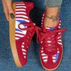 Women Retro Sneakers Versatile Leisure Shoes Men's Walking Jogging Shoes Casual Sports Shoes  Ins Trendy PU Leather Flats