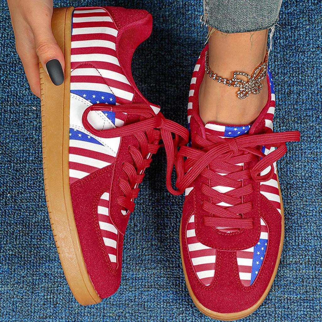Women Retro Sneakers Versatile Leisure Shoes Men's Walking Jogging Shoes Casual Sports Shoes  Ins Trendy PU Leather Flats