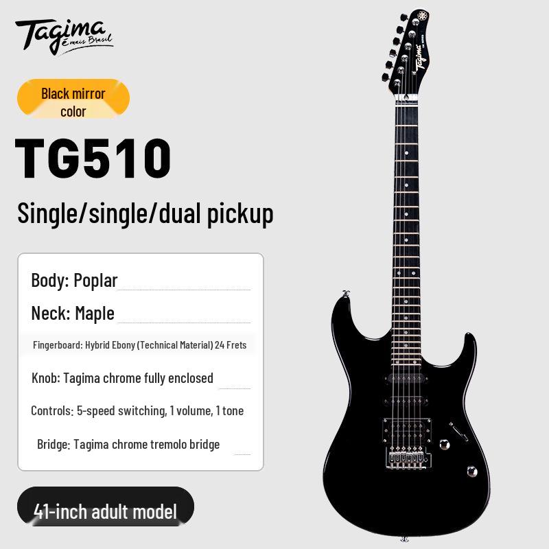Tagima TG510 Brazilian Electric Guitar - Beginner to Professional Level with Single Coil