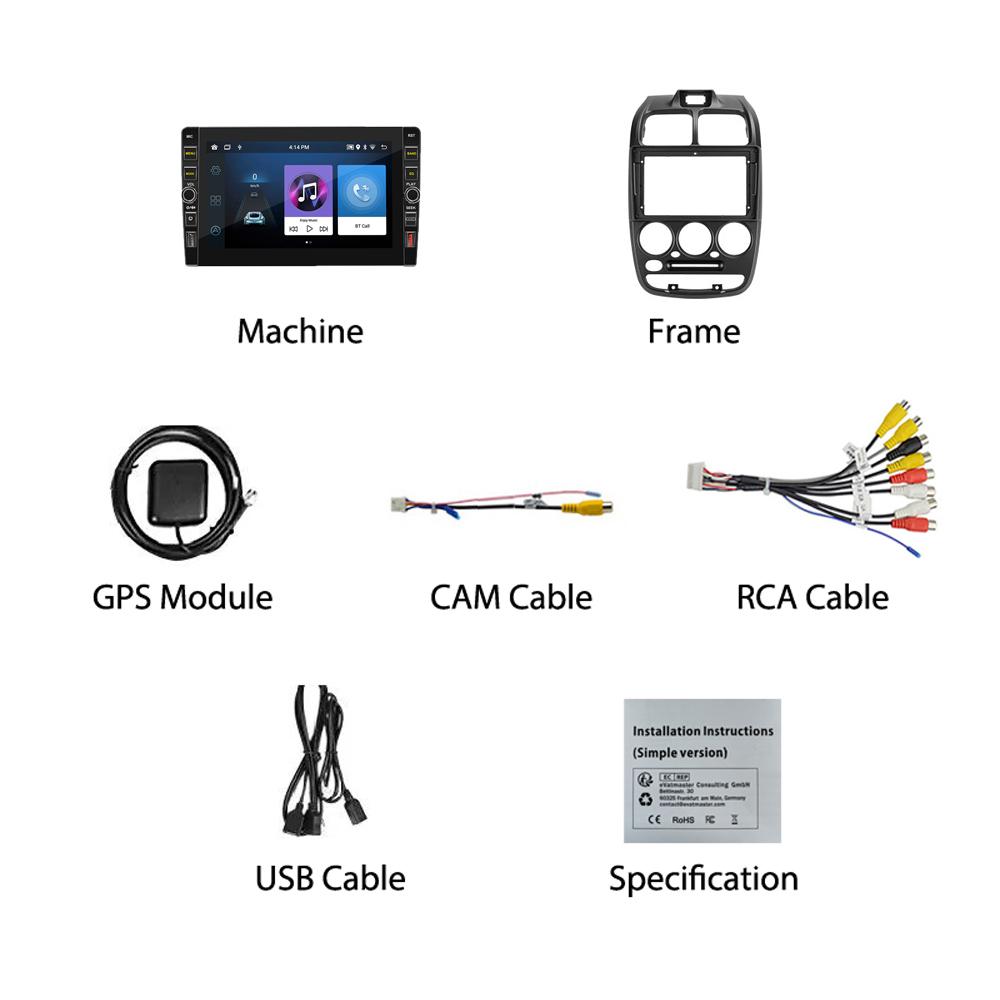 8 Inch Android Car Radio Multimedia Video Player Navigation GPS For Hyundai Accent 2 LC2 1999-2012 With Button Knob Stereo 1+32GB