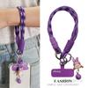 Mobile Phone Lanyard Wrist Braided Rope Short Ins Cartoon Cute Bell Pendant Pendant Mobile Phone Rope Outdoor Travel