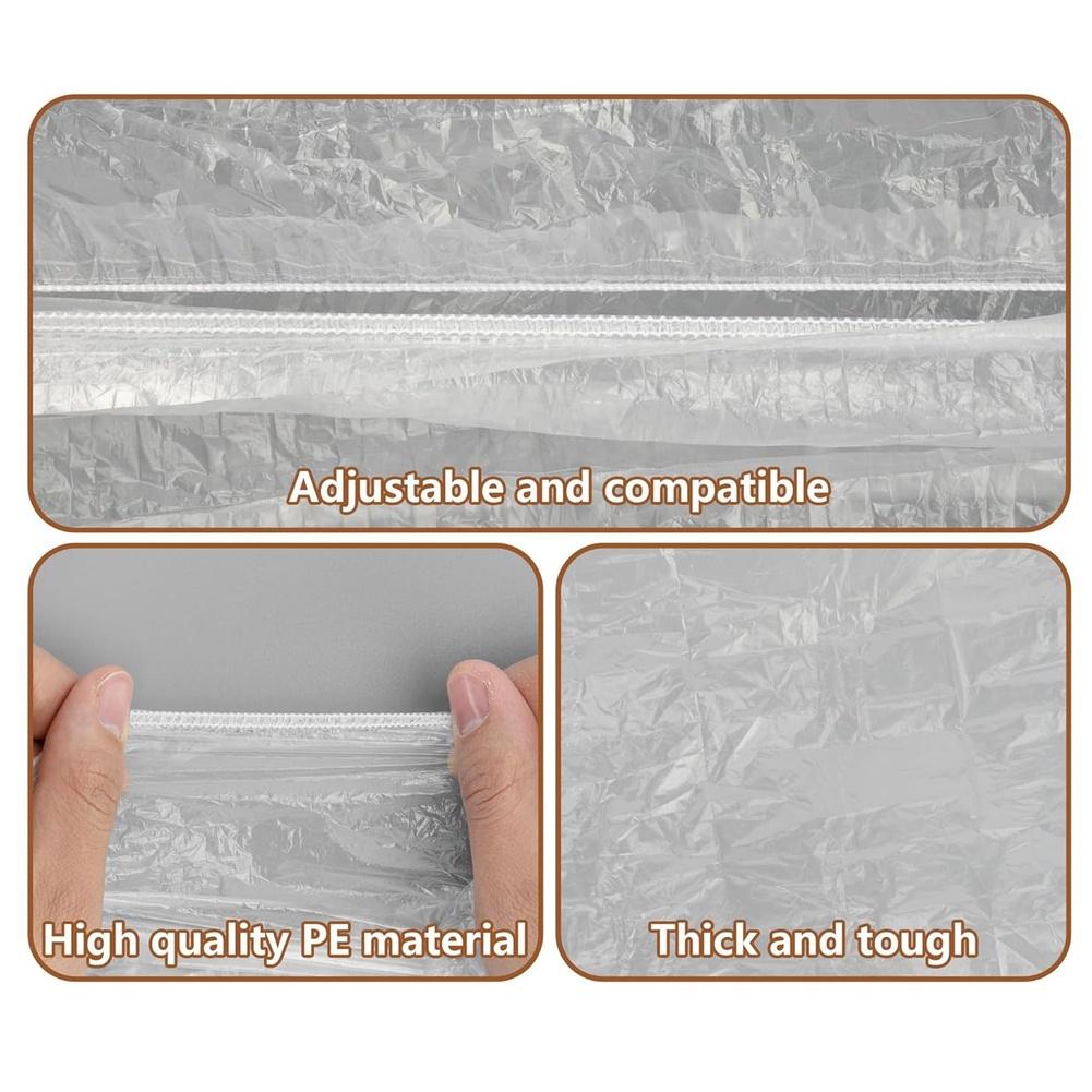 40 Pcs Pallet Liner 90*60cm Paint Tray Film Bagging Transparent Plastic Paint Tray Liners Disposable Film Covers Painting Parts