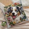 Australian Shepherd Cushion Covers Chair Living Room Pillowcase Cozy Zipper Sofa Pillow Covers Bedroom Indoor Home Decor