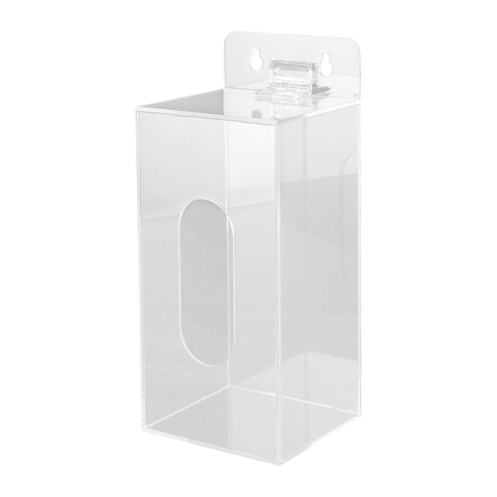 

Acrylic Disposable Glove Holder Storage Container Organizer Transparent Wall Mount for Gloves Beard Covers Mask Hairnets Home