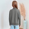 Children's Fashionable Casual Fleece Turtleneck Long-sleeved Top