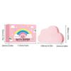 Weihnachtsgeschenkset: Wolkenförmige Badebomben, Regenbogen-Feuchtigkeitsschaumbad für Spa, Dusche & Whirlpool