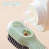 Brosse de nettoyage à manche ergonomique avec tête à poils denses pour les surfaces de la cuisine et de la salle de bain de la maison