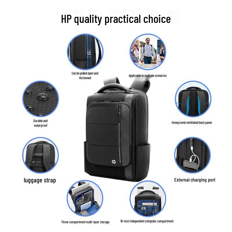 HP Battle 99 16-inch Expandable Laptop Backpack