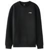 Li Ning Sweatshirts Unisex Black Hooded Moderate AWDVG77-1