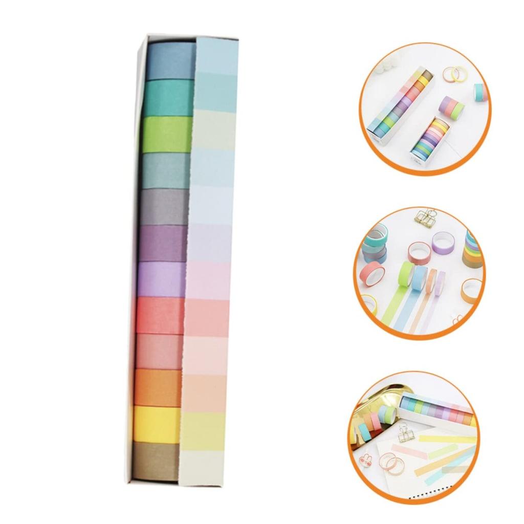 Colorful Washi Tape For Scrapbooking Gift Wrapping, For DIY Journaling And Creative Projects For Adults