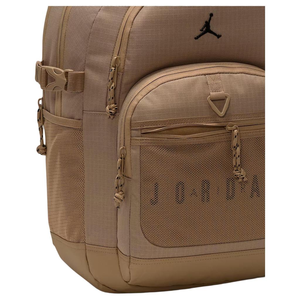 Jordan Blacktop 22L Logo Simple Versatile Polyester Backpack Unisex Backpack Brown II6455-213