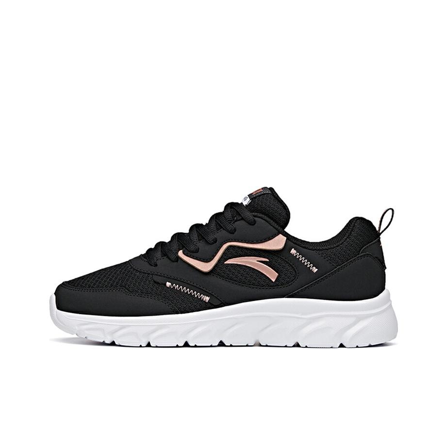 Anta Running Series Non-Slip Wear-Resistant Low-Top Running Shoes Women Sneaker Black Rose-Gold 922125527-8