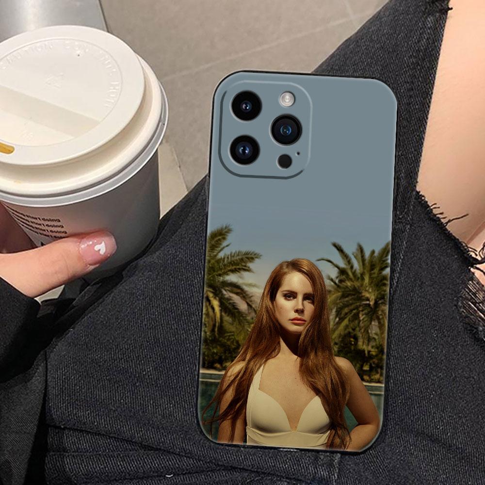 Attractive Singer Lana Del Rey Cover Phone Case For Iphone Apple 17 AIR 16E 16 15 14 13 12 11 Pro XR Max 8 7 Plus TPU Case Shell