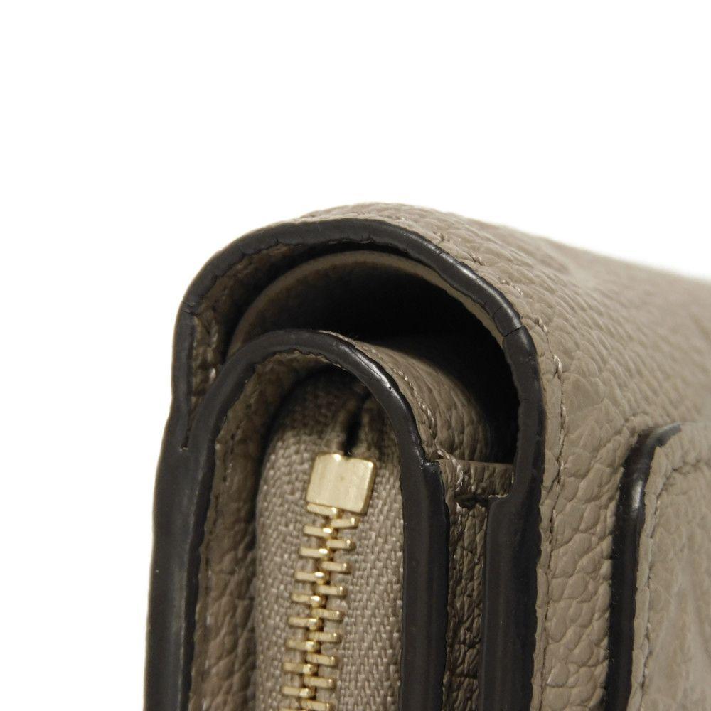Used 12564 Portefeiulle Claire M80152 7941 Current LV Logo Greige RFID Monogram Empreinte Tourterelle Unisex from Japan
