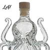 Whiskey Storage Bottle Octopus Decanter Glass Decorative Liquor Bottle 320ml Sealing Decanter Multi-Purpose for Spirits Men Dad Home Bar Lead-free