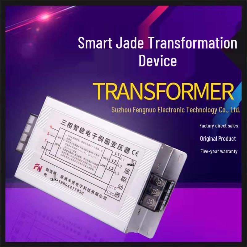 Three-Phase 3KVA Intelligent Electronic Servo Dry Transformer 415/380V to 220/200V, 5KW, 6/8/20KW