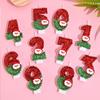 Christmas Happy Birthday Candles Number0-9 for Cake Decorating Supplies Unscented Number Candles Cake Topper Decorations