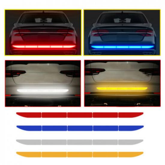 Car SUV Auto Reflective Strip Tape Bumper Warn Safety Sticker Decal Accessories