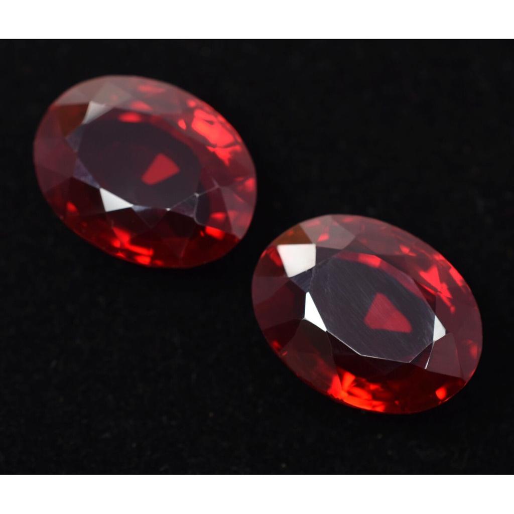 60 Ct NATURAL Bloody RED Ruby A+CERTIFIED Oval Loose Gemstone Pair 20x15 mm Size YY-987