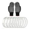 8 Rolls No Residues Heat Transfer Tape with Glove High Temperature Heat Resistant Tape Heat Tape for Sublimation