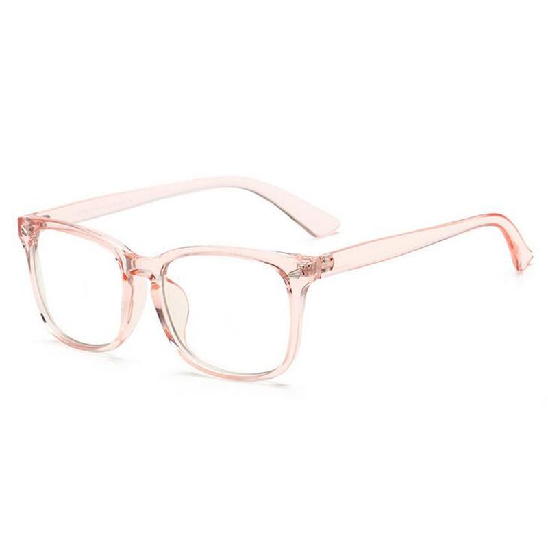 Rice Nails Anti-blue Light Square Computer Glasses for Women Men Short-sight Eyewear PC Prescription 0 to -6.0