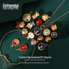 Handmade Enamel Ethnic Drop Pendant Charm Bracelet