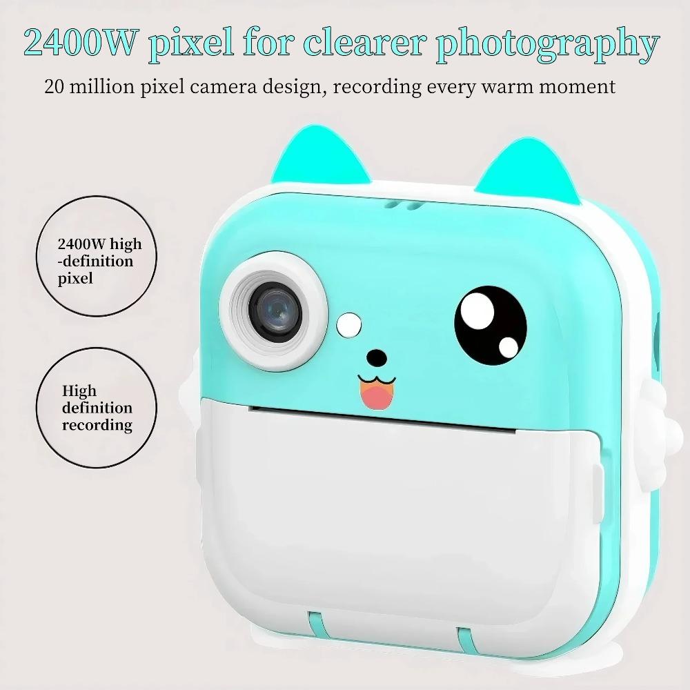 Children Camera Instant Print Mini Digital Video Camera for Kids HD Screen APP Connect Children's Digital Camera Toys As Gifts