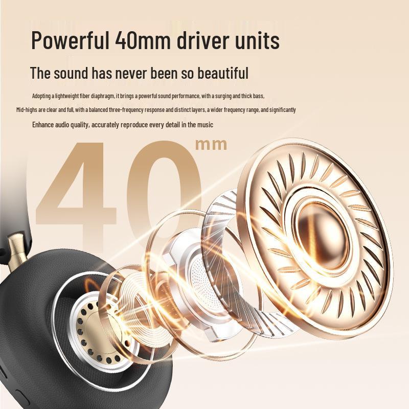 A10 Stereo Over-ear Bluetooth Headset: Foldable, Long Battery Life, with Private Model Patent