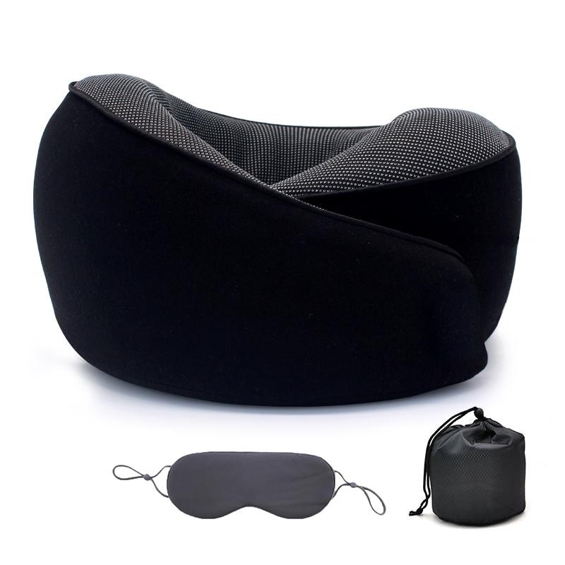 Reisekissen Memory-Schaum Halswirbelsäule Tragbar Mittagspause U-Form Camping orthopädisch zum Schlafen Memory-Kissen mit Trage