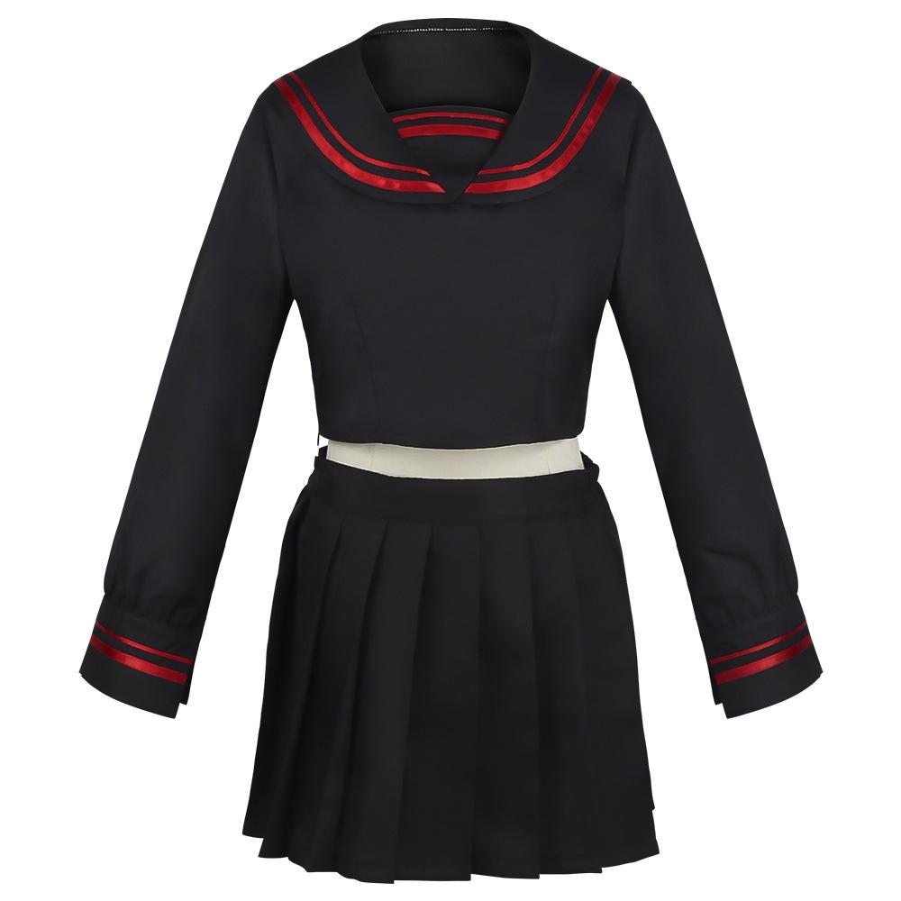 Anime Tokyo Revengers Shiba Yuzuha Sailor School Uniform Girls Skirt Suit Cosplay Costume Women Dress Black