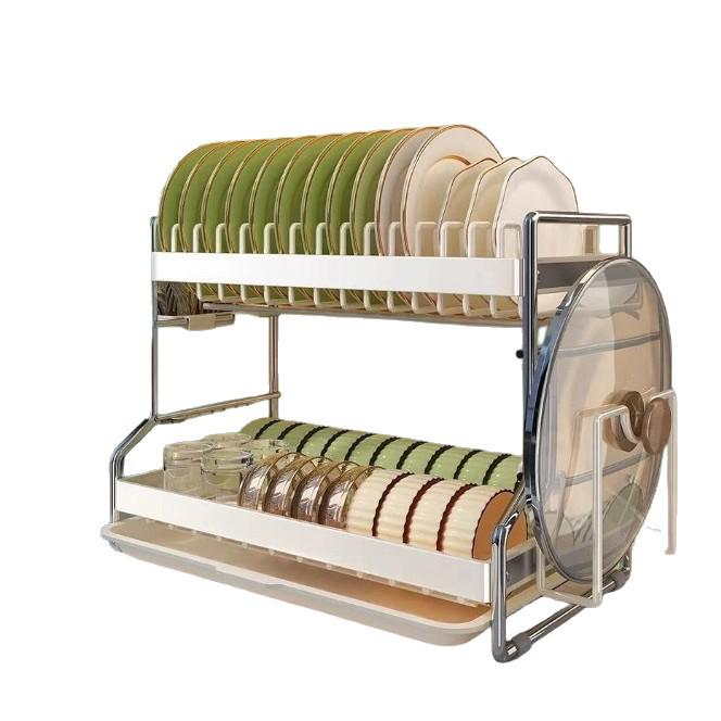 Multi-layer Kitchen Countertop Dish and Plate Organizer Rack