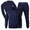 Loose Autumn/Winter Fleece Hoodie & Sweatpants Three-Piece Casual Sports Set