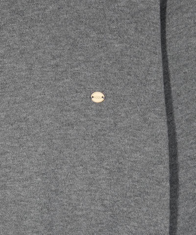 Nodeuyuumeon Basic Crew Neck Knit [Dark Gray]